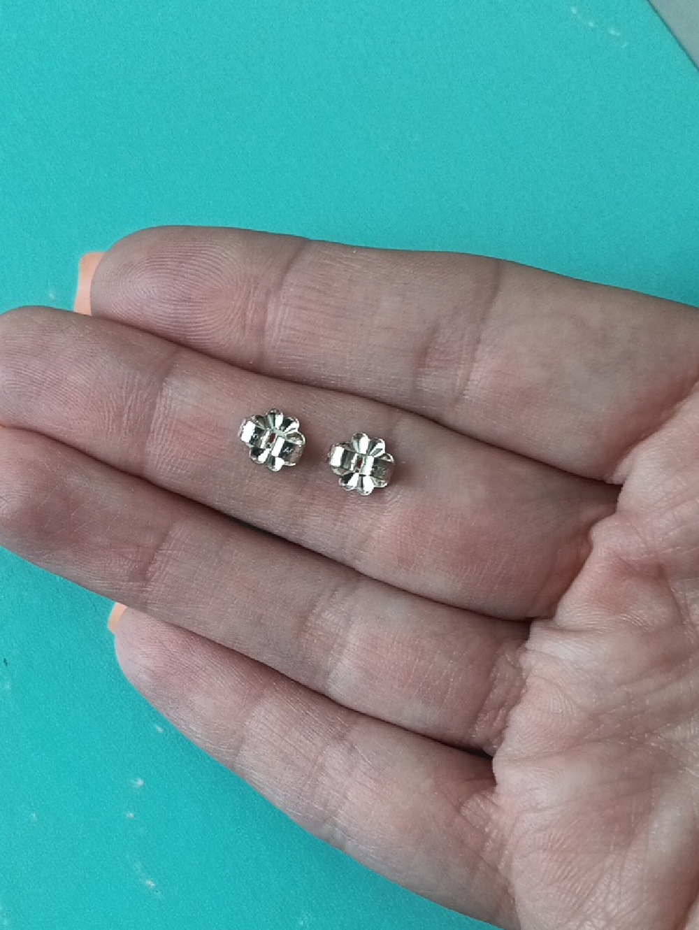 Tiffany@Co. Sterling Silver Butterfly Push Backs For Earrings